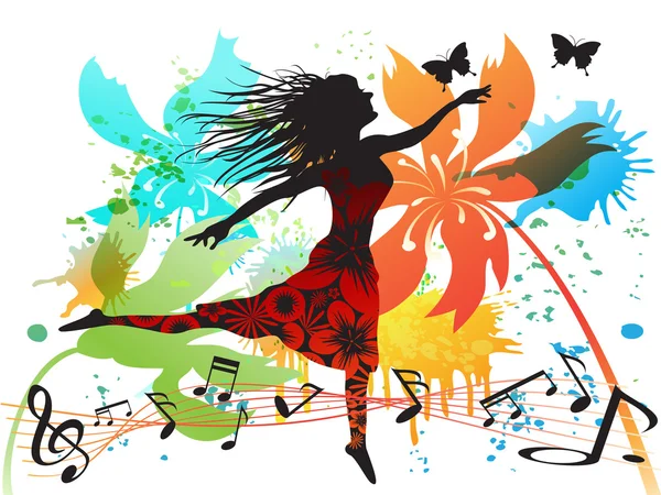 Весенние танцы — стоковый вектор