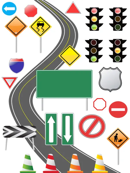 Ícone de sinal de tráfego — Vetor de Stock