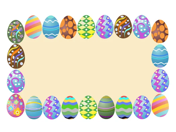 Bandera de huevos de Pascua — Archivo Imágenes Vectoriales