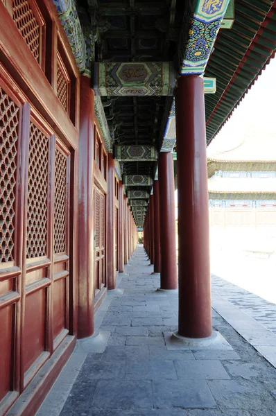 中国の回廊の建築パターン — ストック写真