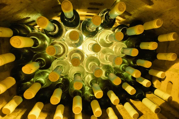 Бутылки с вином. — стоковое фото