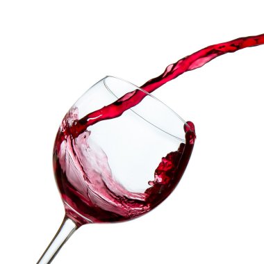 Pouring red wine clipart