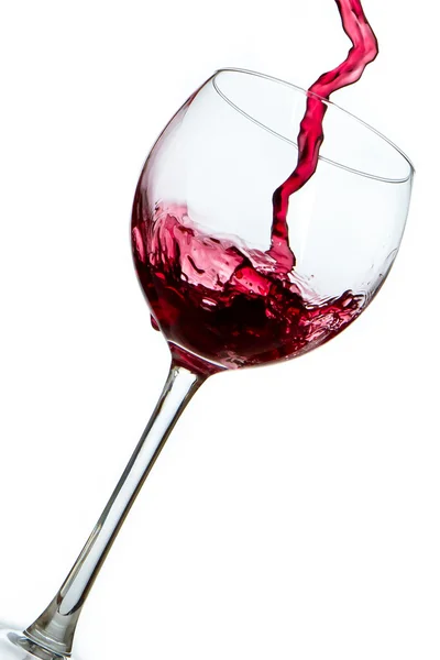 stock image Pouring red wine