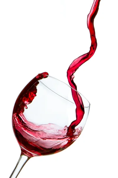 stock image Pouring red wine