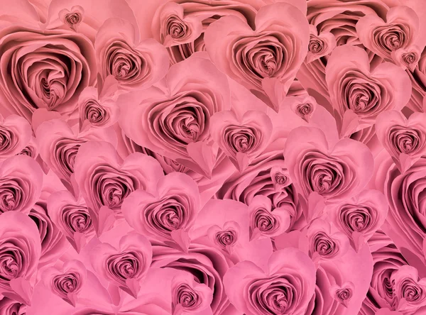 Herzförmige Rose Hintergrund — Stockfoto