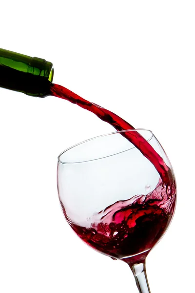 stock image Pouring red wine