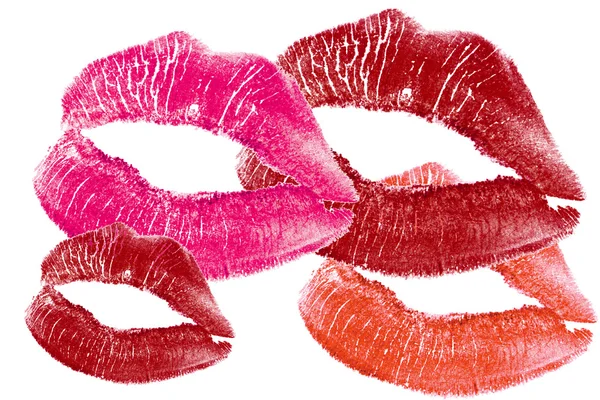 stock image Red lips print