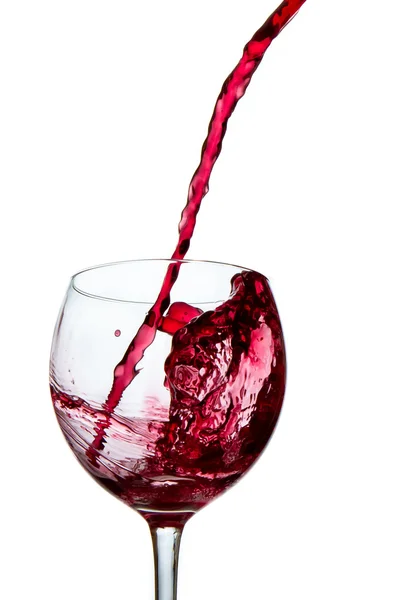 stock image Pouring red wine