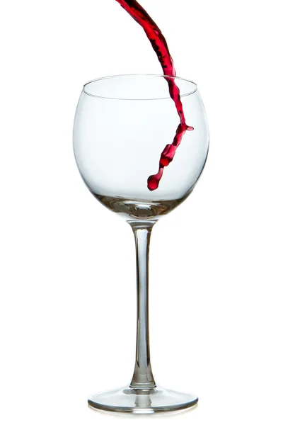 Pouring red wine Stock Image