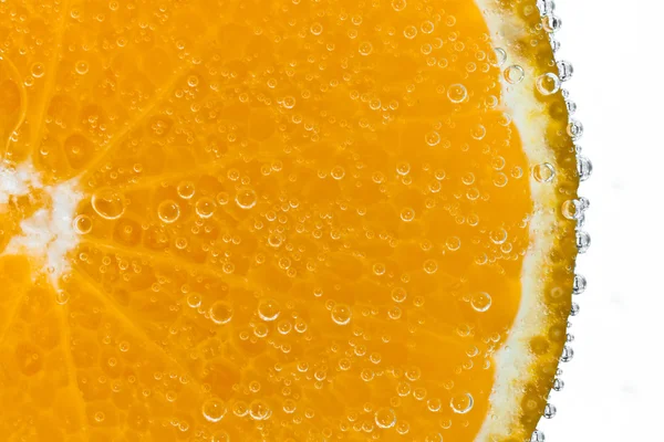 Mandarine with bubbles — Stock Photo, Image