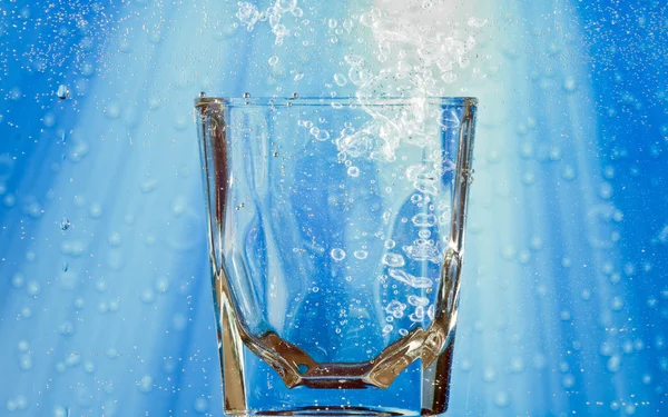 stock image Glass with bubbles