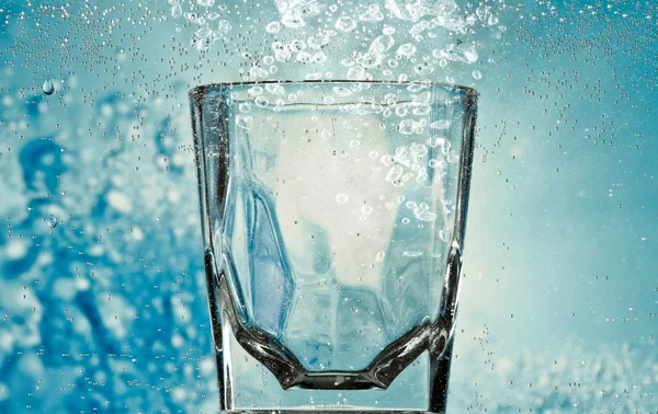 stock image Glass with bubbles