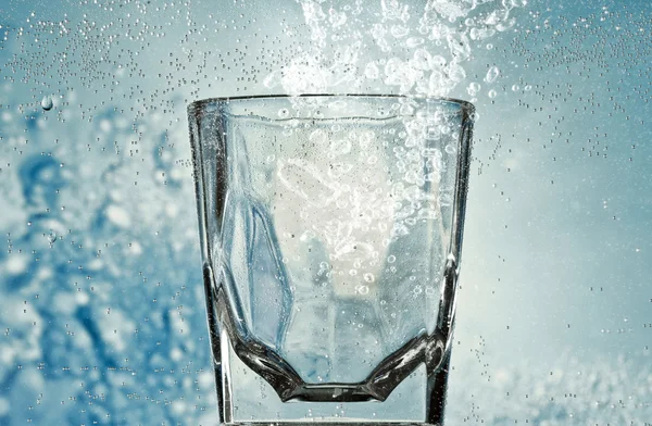 stock image Glass with bubbles