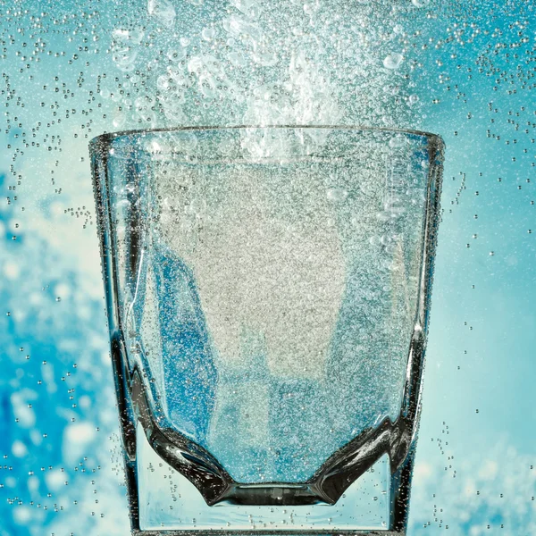 stock image Glass with bubbles