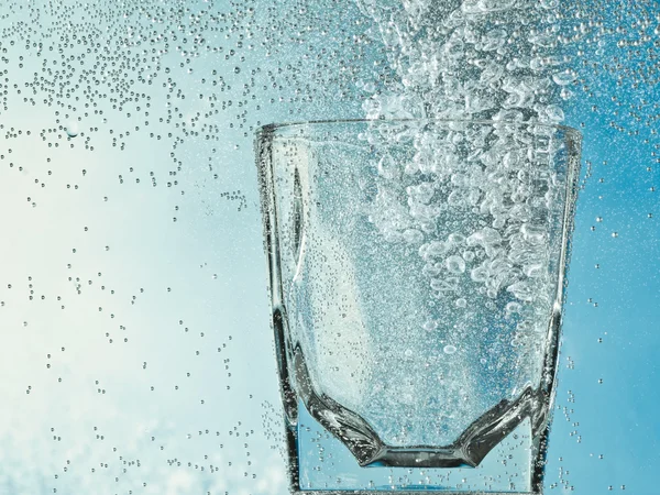 stock image Glass with bubbles