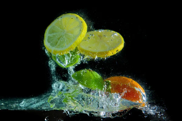 Salpicos de fruta — Fotografia de Stock