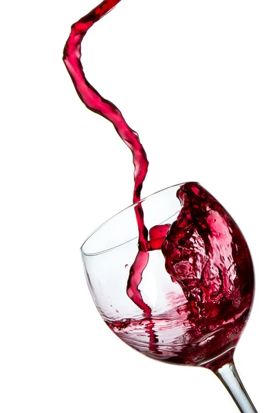 Χυνόμενο κόκκινο κρασί — Φωτογραφία Αρχείου