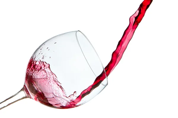 Pouring red wine — Stock Photo, Image