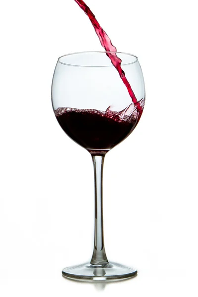 Pouring red wine — Stock Photo, Image