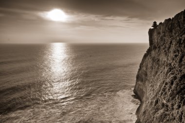 Cliff of Uluwatu Temple, Bali, Indonesia clipart