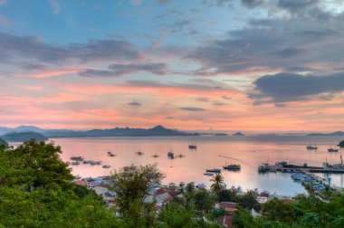 Port of Labuan Bajo, Flores Island, Indonesia clipart