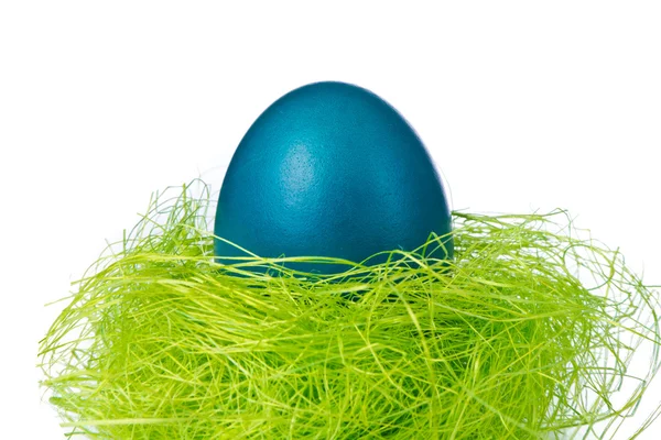 Huevo de Pascua en el nido —  Fotos de Stock