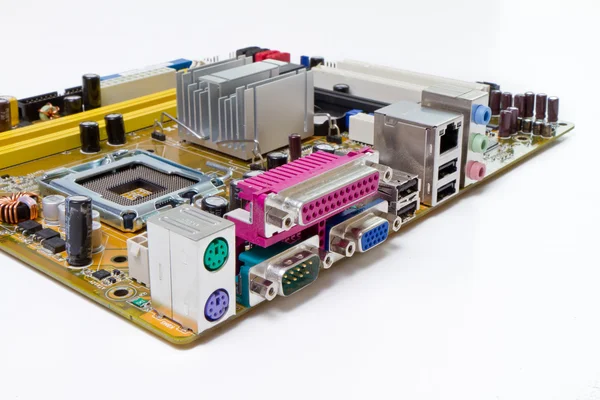 Motherboard isolated — Stock Photo, Image