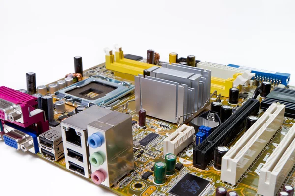 Motherboard isolated — Stock Photo, Image