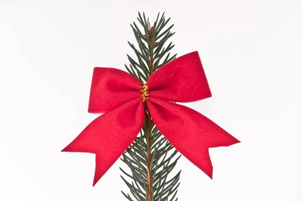 Decorated Christmas tree branch — Stock Photo, Image