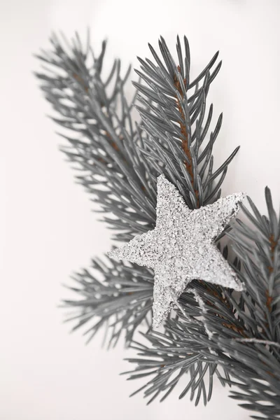 Albero di Natale con stella — Foto Stock