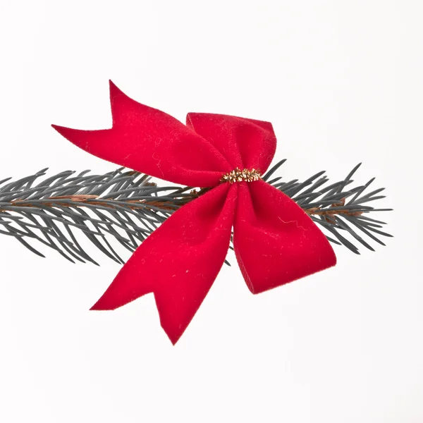 Díszített karácsonyfa ága — Stock Fotó