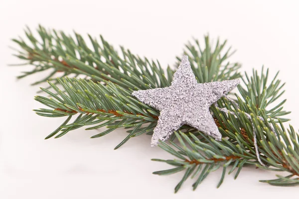 Χριστουγεννιάτικο δέντρο με αστέρι — Φωτογραφία Αρχείου