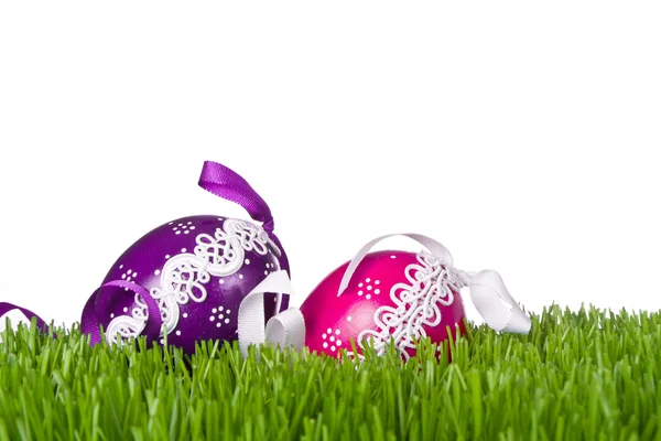 Stock image Easter eggs in grass