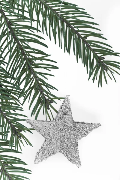 Gedecoreerde kerstboom — Stockfoto