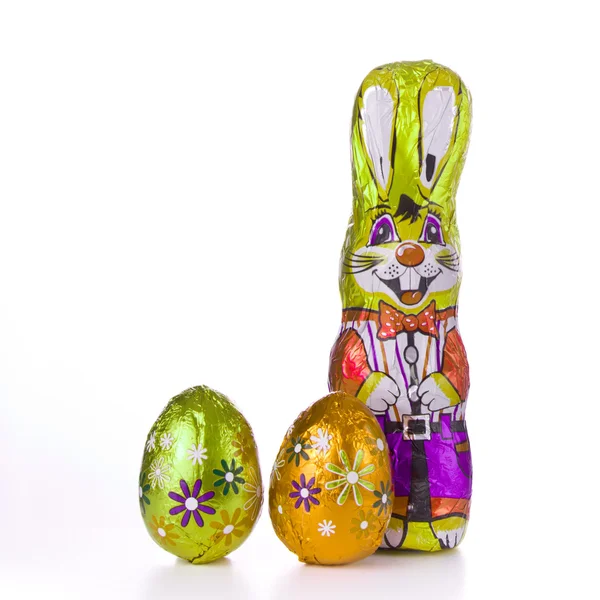 有蛋的复活节兔子 — 图库照片