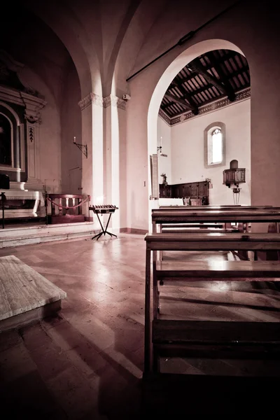 İtalyan kilise itnerior — Stok fotoğraf
