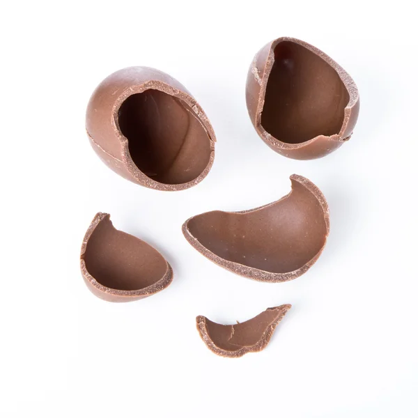 Ραγισμένα σοκολατένιο αυγό — Φωτογραφία Αρχείου
