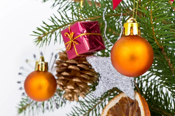 Vánoční stromeček zdobený — Stock fotografie