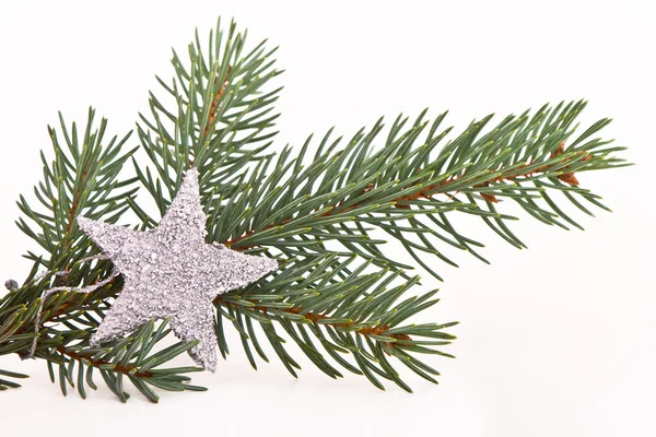 Χριστουγεννιάτικο δέντρο με αστέρι — Φωτογραφία Αρχείου