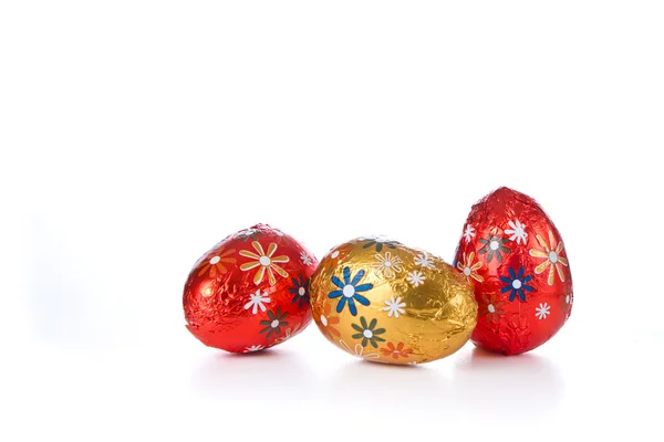 Velikonoční vejíčka čokoládová — Stock fotografie