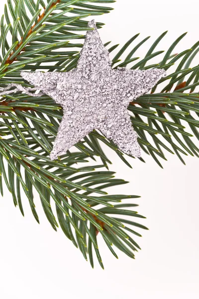 Yıldızlı Noel ağacı — Stok fotoğraf