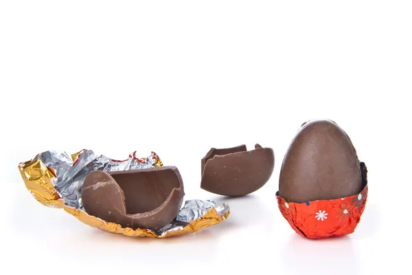 Čokoládové velikonoční vajíčko — Stock fotografie