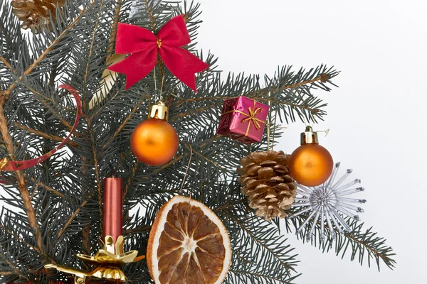 Kerstboom versierd — Stockfoto