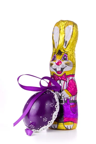 Easter bunny with egg Royalty Free Stock Photos