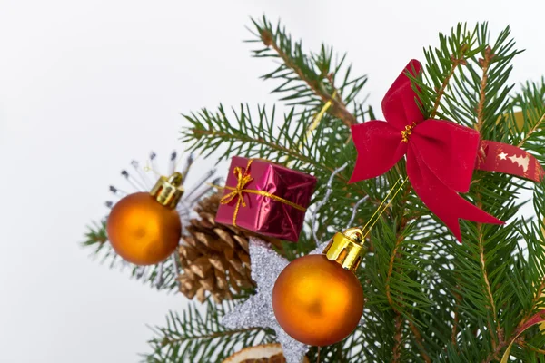 Christmas tree decorated Stock Image