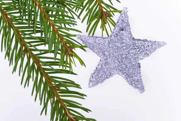 Decorated Christmas tree Stock Image