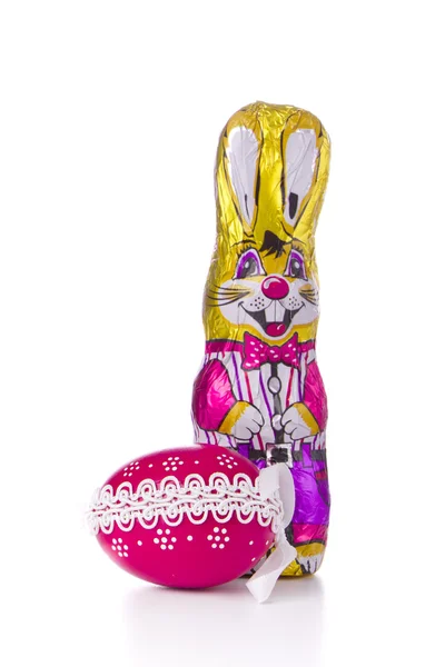 Easter bunny with egg Stock Picture
