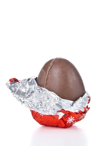 Uovo di Pasqua al cioccolato Foto Stock