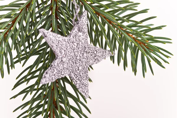 Christmas tree with star Stock Photo
