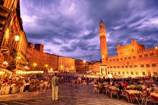 Piazza principale di Siena — Foto Stock